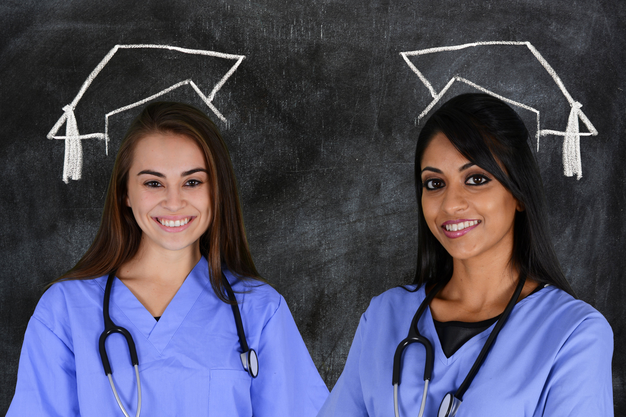 Krankenschwestern mit Stethoskop
